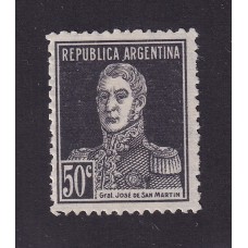 ARGENTINA 1924 GJ 620 ESTAMPILLA NUEVA CON GOMA PAPEL RAYADO U$ 30